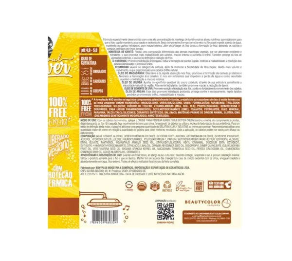 Creme-para-Pentear-Karite-Shea-Butter-Cream-3 Winter Curly Hair Rescue Kit – Soul Power Shea Butter (Shampoo + Conditioner + Leave-In)