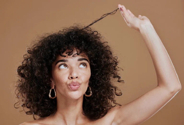 Brazilian Curly Hair Model Showing Defined Curls | Sulphate-Free Curly Hair Products in Australia